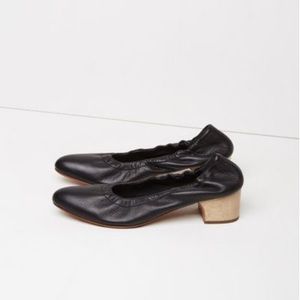 Rachel Comey Black Leather Calder Pumps